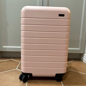 Away x Pop & Suki Limited Edition Pink Carry On Luggage